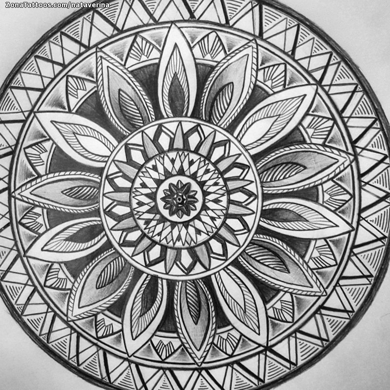 Tattoo flash photo Mandalas