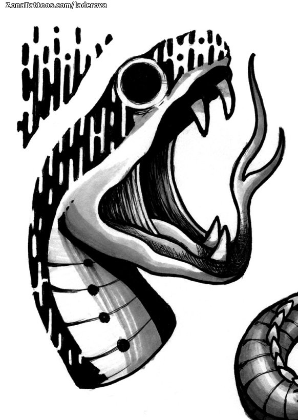 Tattoo flash photo Snakes, Animals