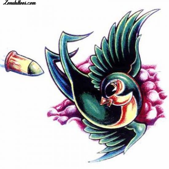 Tattoo flash photo Swallows, Birds, Animals