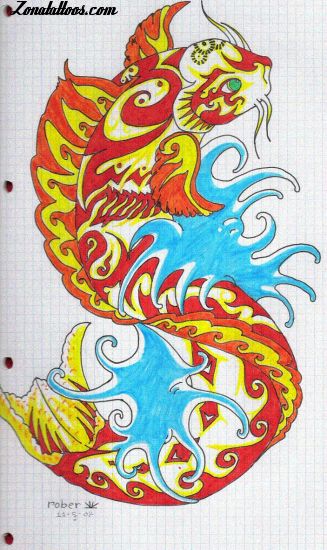 Tattoo flash photo Fish, Animals, Koi