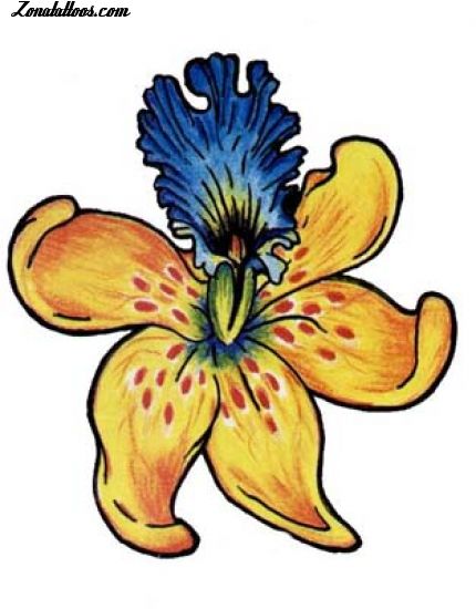 Tattoo flash photo Flowers