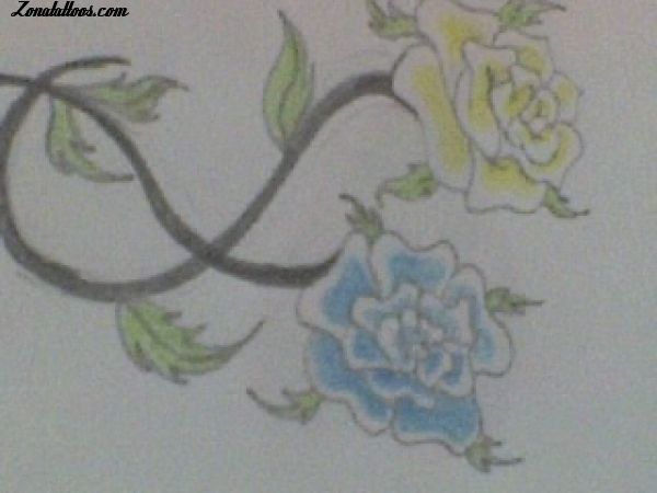 Tattoo flash photo Flowers