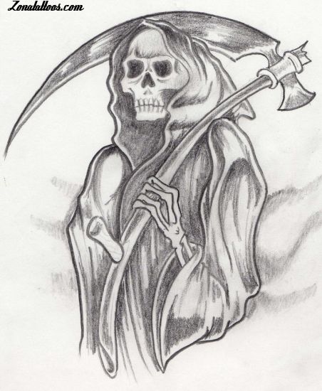 Japanese Grim Reaper Tattoo Idea  BlackInk