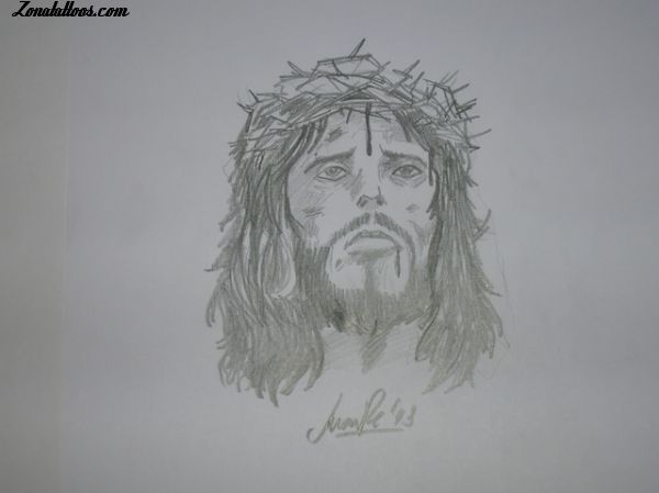 Tattoo flash photo Christ, Religious