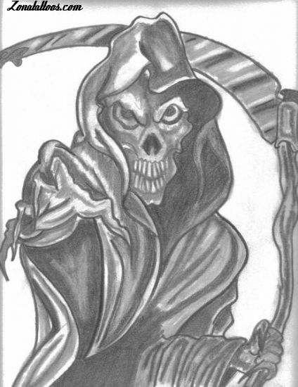 Tattoo flash photo Grim Reapers, Gothic