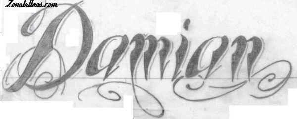 Damian Name Tattoo Designs