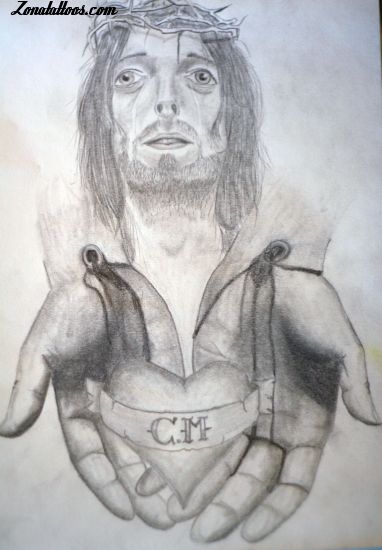 Tattoo flash photo Christ