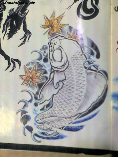 Tattoo flash photo Fish, Animals, Asian