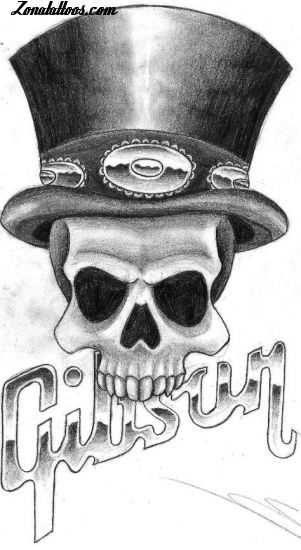 Tattoo flash photo Skulls, Hats