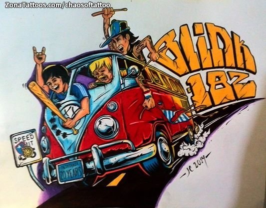 Tattoo flash photo Blink-182, Cars, Vehicles