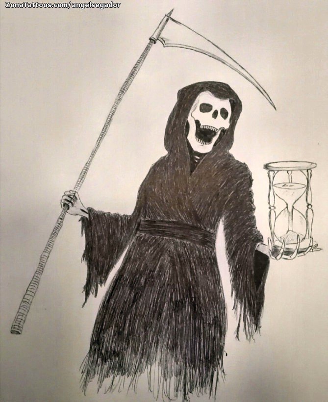 Tattoo flash photo Grim Reapers, Gothic