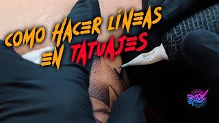 Cómo hacer líneas en tatuajes